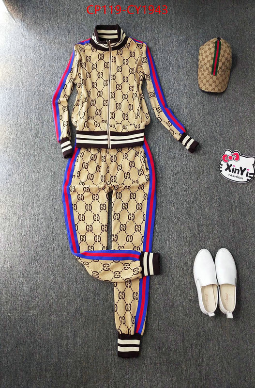 Clothing-Gucci replica 1:1 high quality ID: CY1943 $: 119USD