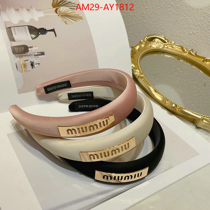 Hair band-MIU MIU luxury 7 star replica ID: AY1812 $: 29USD