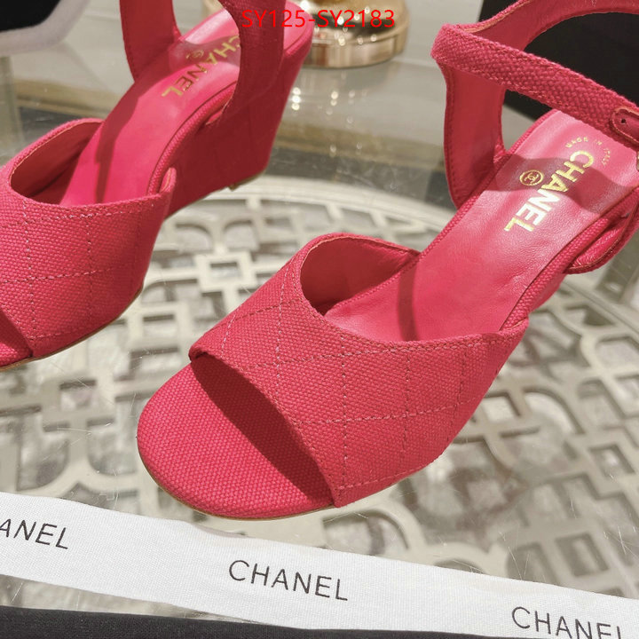 Women Shoes-Chanel luxury ID: SY2183 $: 125USD