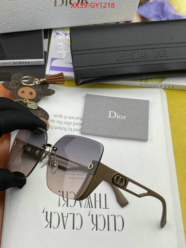 Glasses-Dior,fake designer ID: GY1218,$: 39USD