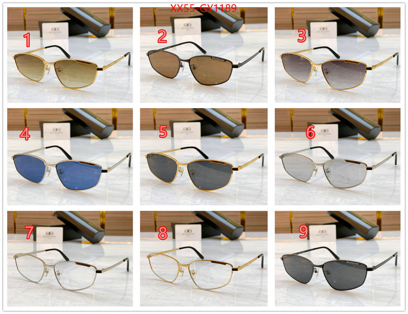 Glasses-Balenciaga,counter quality ID: GY1189,$: 55USD