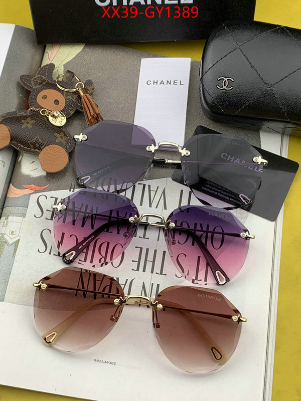 Glasses-Chanel,buy high quality cheap hot replica ID: GY1389,$: 39USD