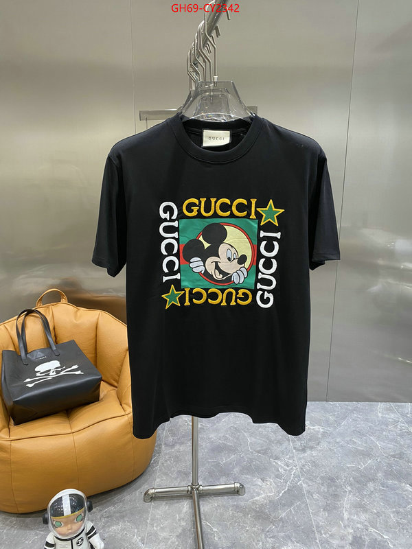 Clothing-Gucci where to buy replicas ID: CY2342 $: 69USD