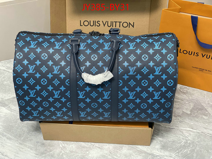 LV Bags(TOP)-Keepall BandouliRe 45-50-,replica wholesale ID: BY31,$: 385USD