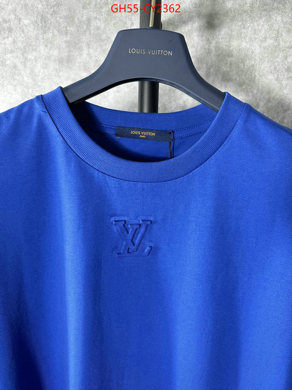 Clothing-LV top fake designer ID: CY2362 $: 55USD