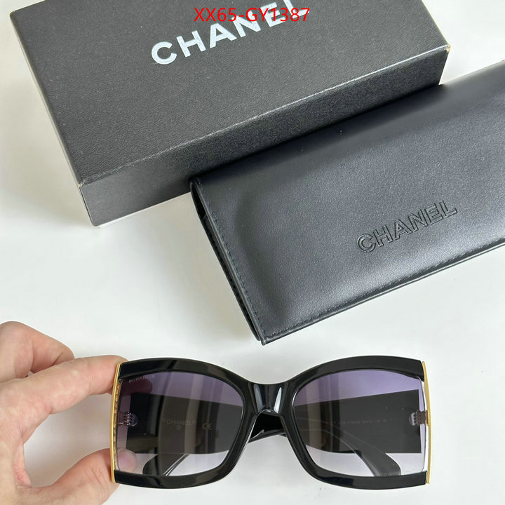 Glasses-Chanel,customize the best replica ID: GY1387,$: 65USD