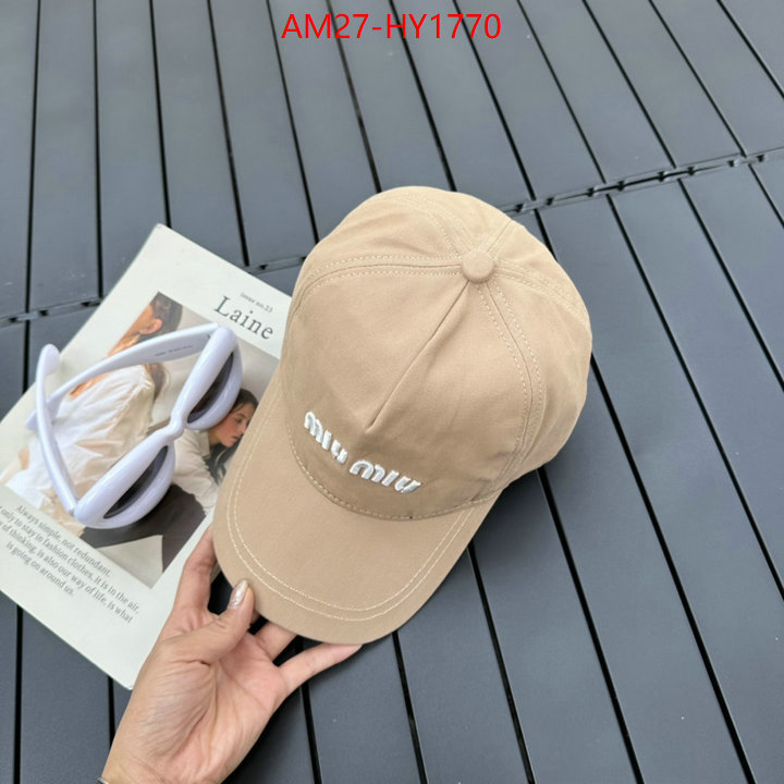 Cap(Hat)-Miu Miu aaaaa+ quality replica ID: HY1770 $: 27USD