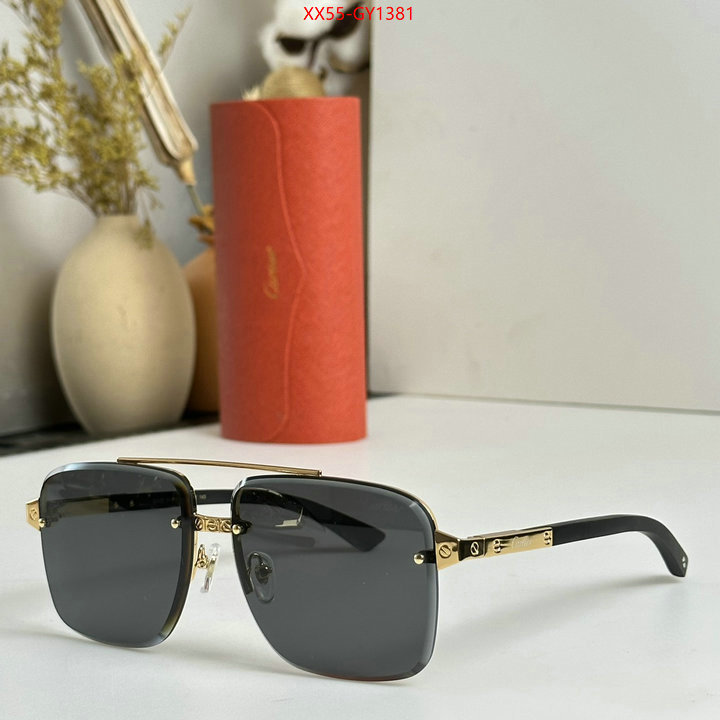 Glasses-Cartier,replica 1:1 ID: GY1381,$: 55USD