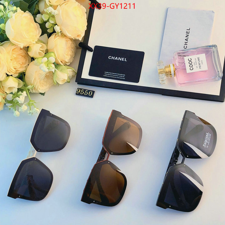 Glasses-Chanel,high quality perfect ID: GY1211,$: 39USD