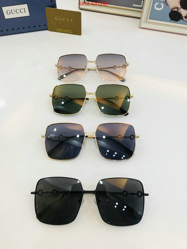 Glasses-Gucci,wholesale sale ID: GY1243,$: 52USD