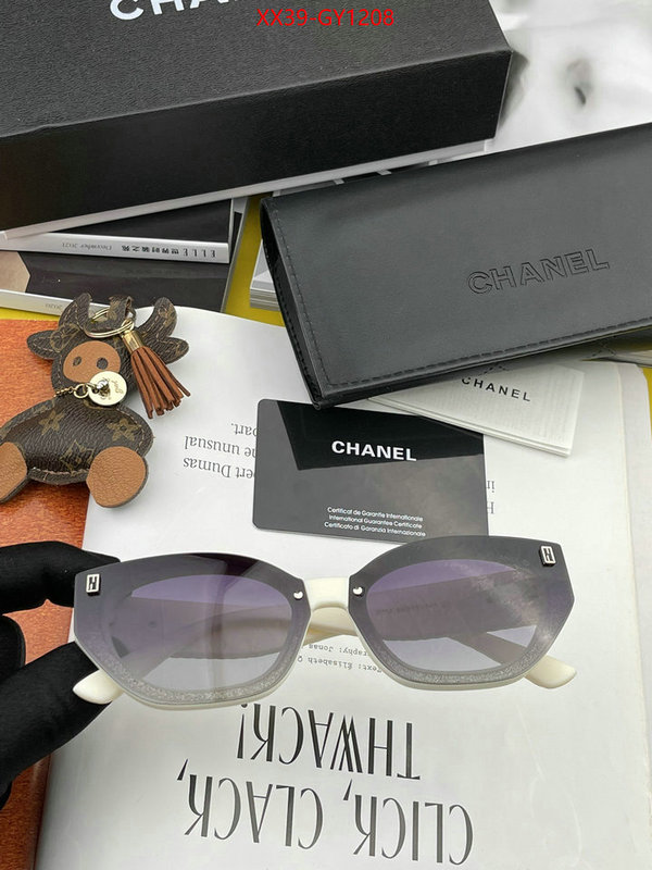 Glasses-Chanel,wholesale imitation designer replicas ID: GY1208,$: 39USD