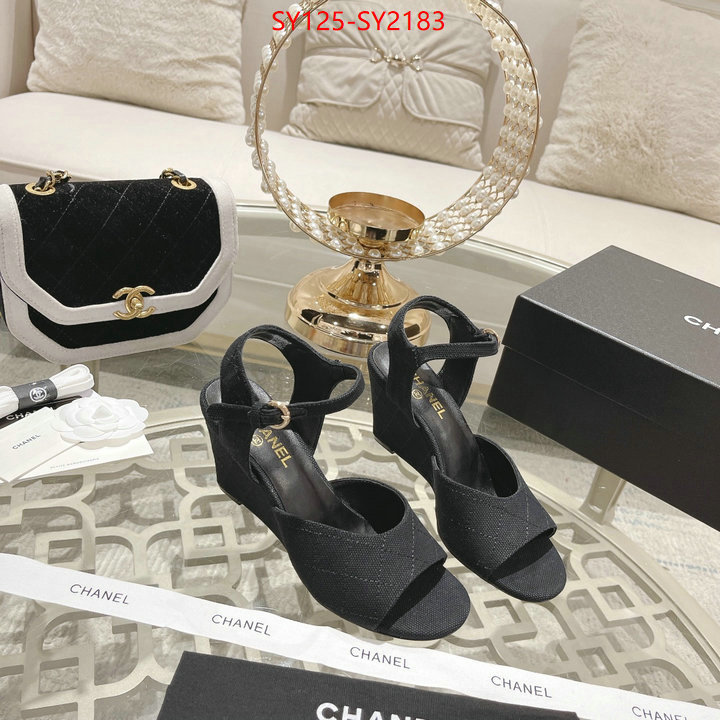 Women Shoes-Chanel luxury ID: SY2183 $: 125USD