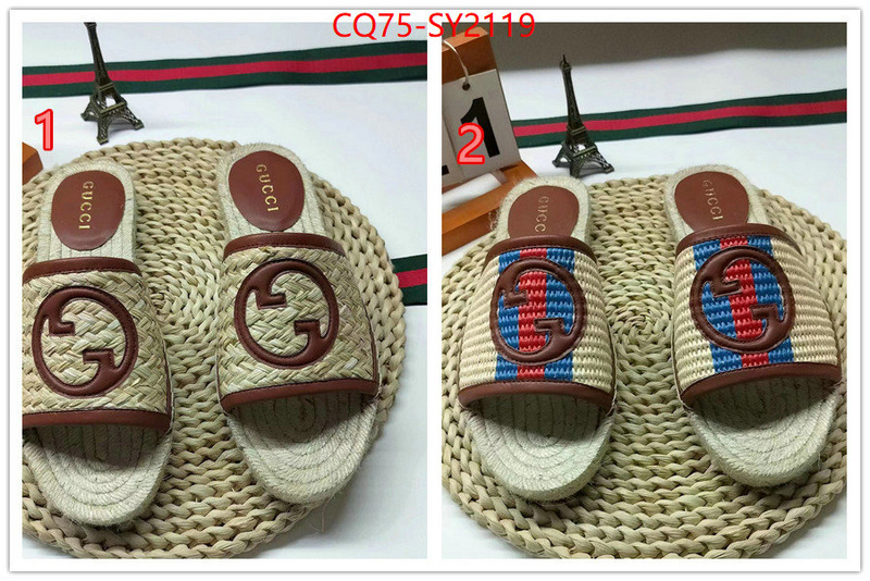 Women Shoes-Gucci how to start selling replica ID: SY2119 $: 75USD