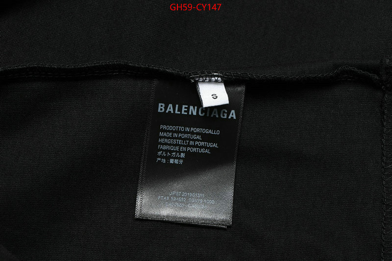 Clothing-Balenciaga,wholesale designer shop ID: CY147,$: 59USD