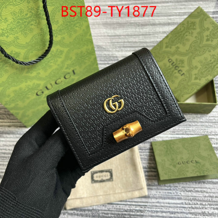 Gucci Bags(TOP)-Wallet- perfect quality designer replica ID: TY1877 $: 89USD