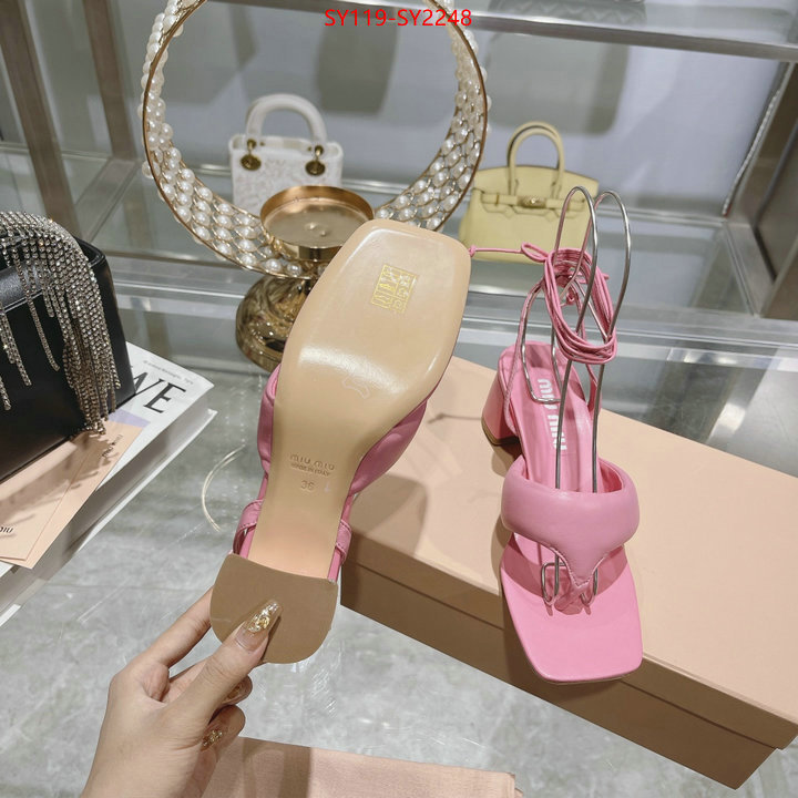 Women Shoes-Miu Miu where to buy replicas ID: SY2248 $: 119USD