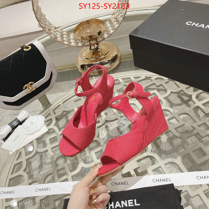 Women Shoes-Chanel luxury ID: SY2183 $: 125USD