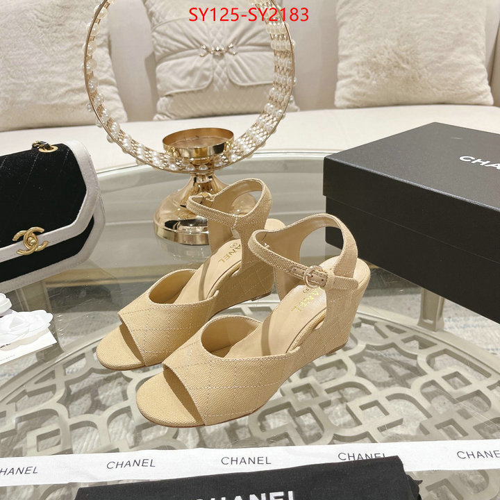 Women Shoes-Chanel luxury ID: SY2183 $: 125USD