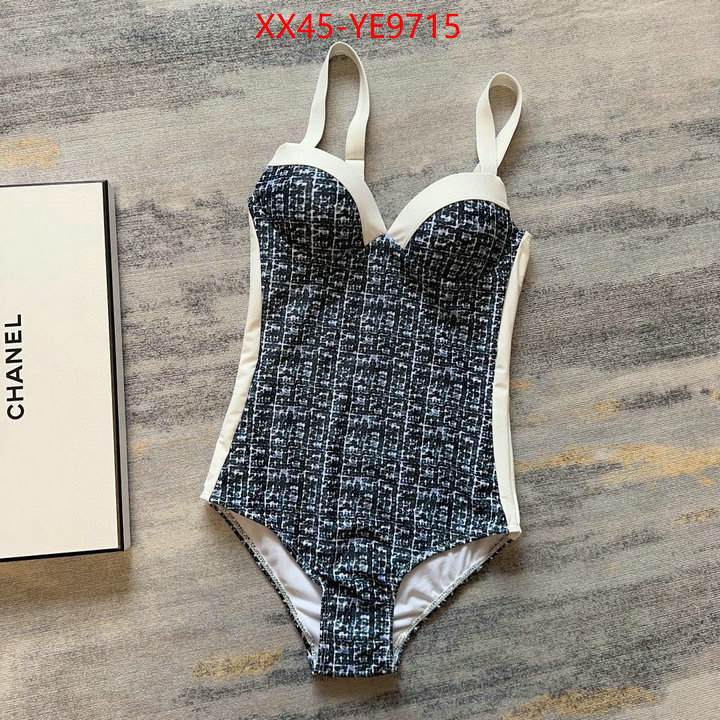 Swimsuit-Chanel,from china 2023 ID: YE9715,$: 45USD