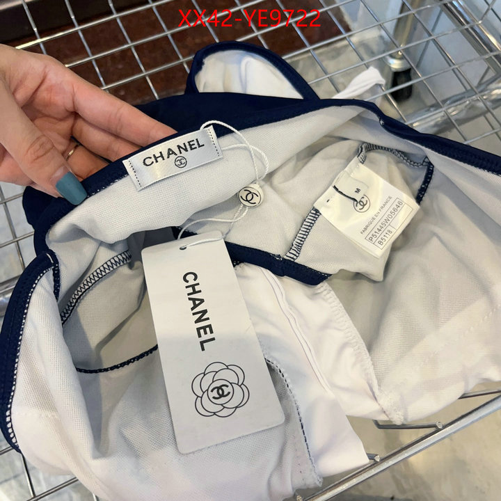 Swimsuit-Chanel,where should i buy replica ID: YE9722,$: 42USD
