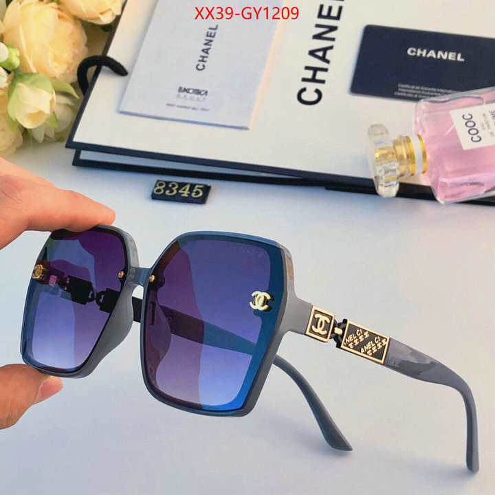 Glasses-Chanel,replica sale online ID: GY1209,$: 39USD