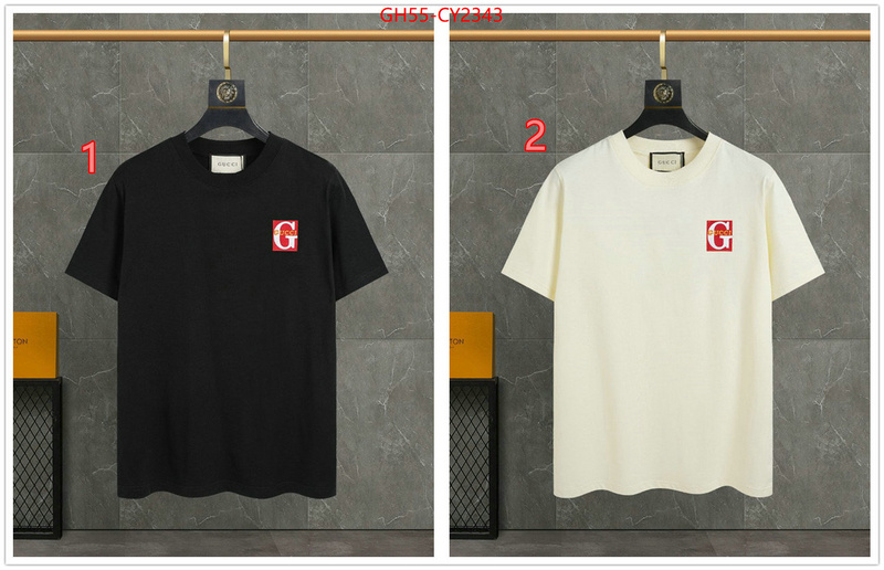 Clothing-Gucci 1:1 replica ID: CY2343 $: 55USD