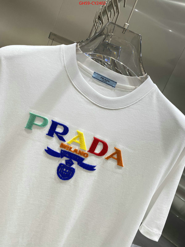 Clothing-Prada knockoff ID: CY2402 $: 59USD