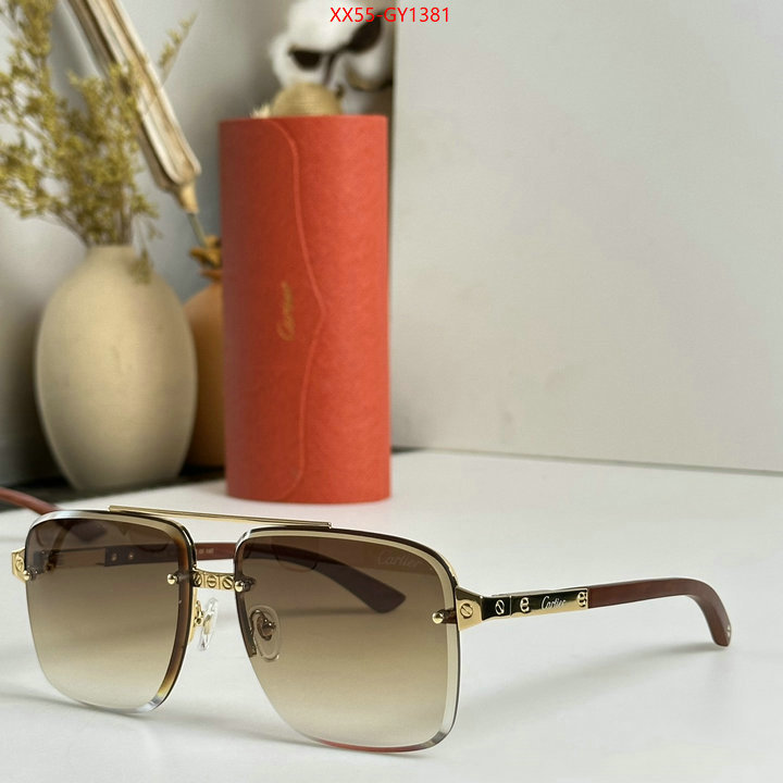 Glasses-Cartier,replica 1:1 ID: GY1381,$: 55USD