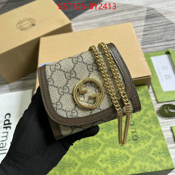 Gucci Bags(TOP)-Diagonal- customize best quality replica ID: BY2413 $: 125USD
