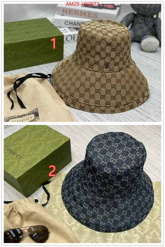 Cap(Hat)-Gucci wholesale 2023 replica ID: HY2073 $: 29USD