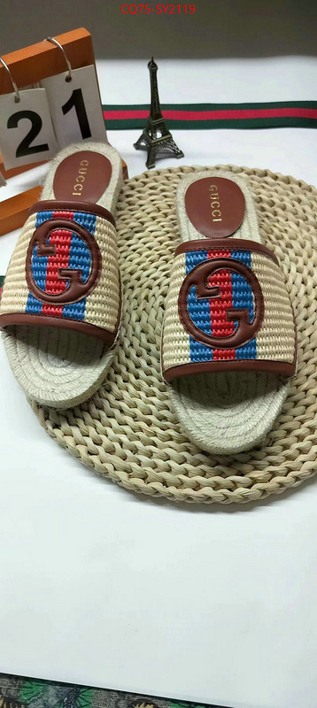 Women Shoes-Gucci how to start selling replica ID: SY2119 $: 75USD