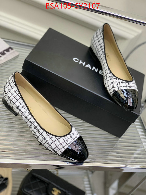 Women Shoes-Chanel best replica 1:1 ID: SY2107 $: 105USD