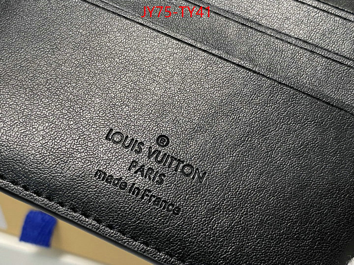 LV Bags(TOP)-Wallet,fake high quality ID: TY41,$: 75USD