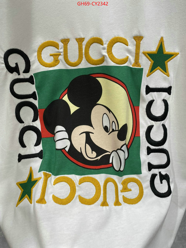 Clothing-Gucci where to buy replicas ID: CY2342 $: 69USD