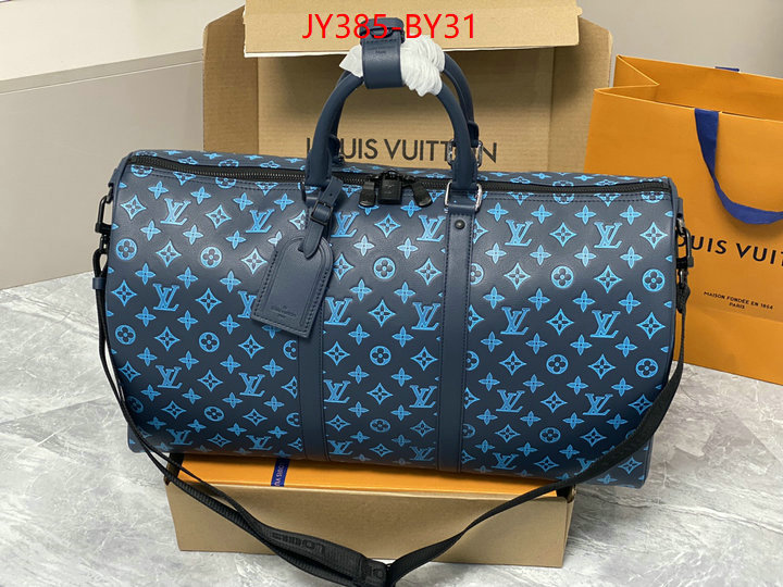 LV Bags(TOP)-Keepall BandouliRe 45-50-,replica wholesale ID: BY31,$: 385USD