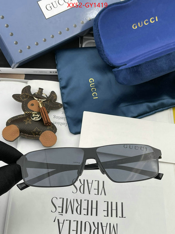 Glasses-Gucci,customize best quality replica ID: GY1419,$: 52USD