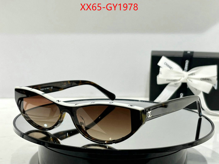 Glasses-Chanel 2023 aaaaa replica customize ID: GY1978 $: 65USD