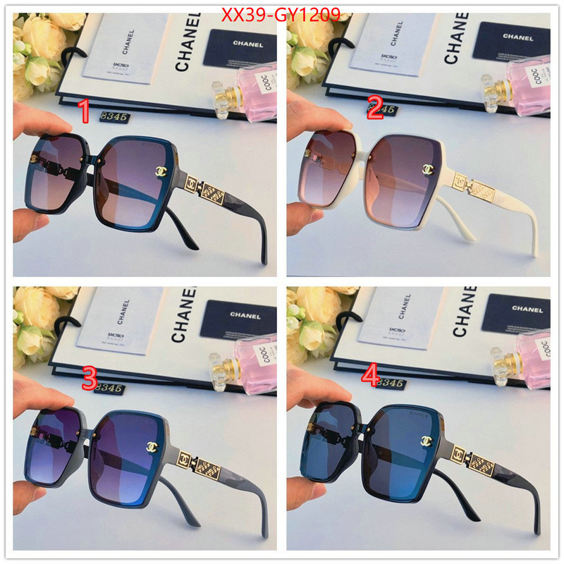 Glasses-Chanel,replica sale online ID: GY1209,$: 39USD