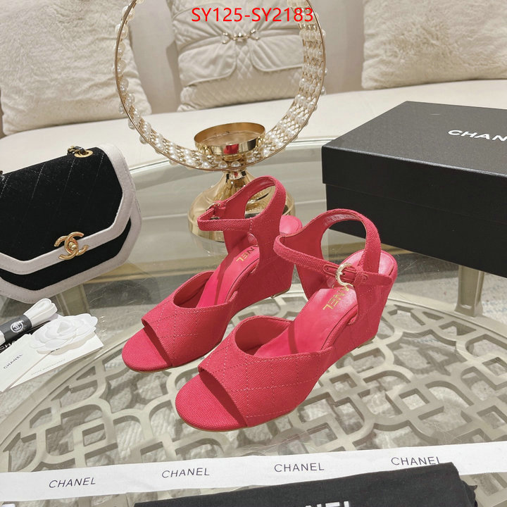 Women Shoes-Chanel luxury ID: SY2183 $: 125USD