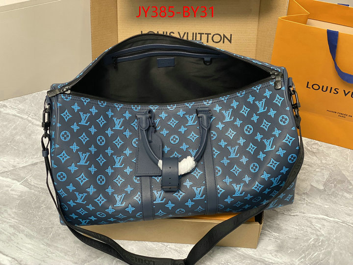 LV Bags(TOP)-Keepall BandouliRe 45-50-,replica wholesale ID: BY31,$: 385USD