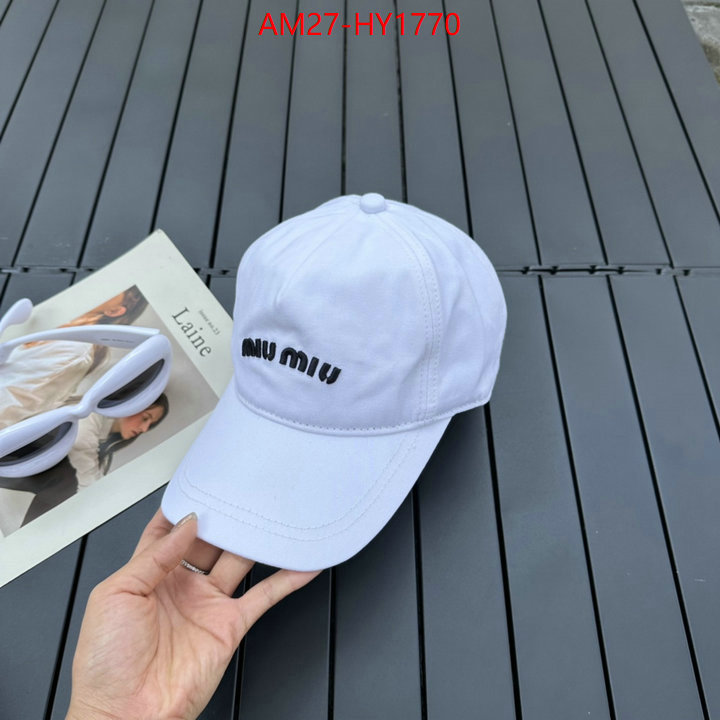 Cap(Hat)-Miu Miu aaaaa+ quality replica ID: HY1770 $: 27USD