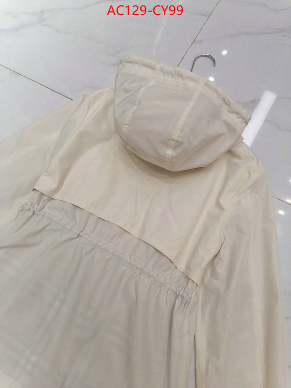 Clothing-Burberry,aaaaa+ replica designer ID: CY99,$: 129USD