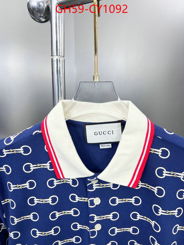 Clothing-Gucci,the top ultimate knockoff ID: CY1092,$: 59USD