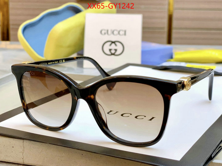 Glasses-Gucci,best quality fake ID: GY1242,$: 65USD