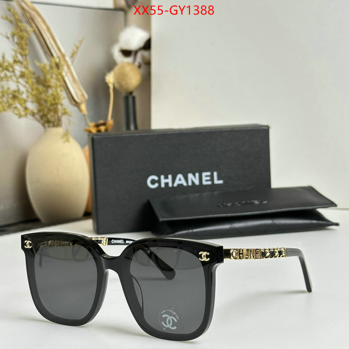 Glasses-Chanel,buy aaaaa cheap ID: GY1388,$: 55USD