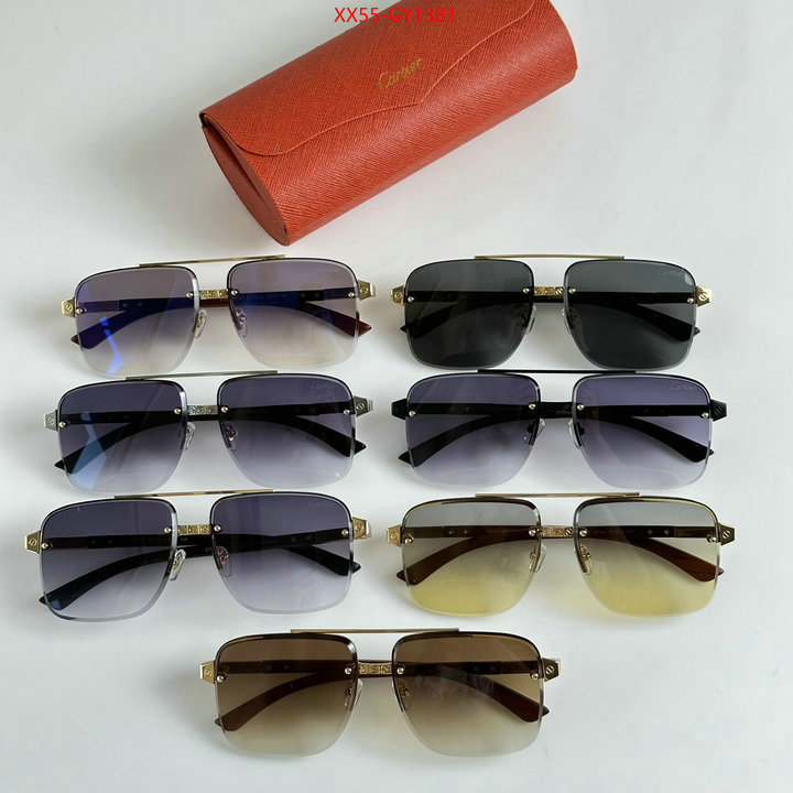 Glasses-Cartier,replica 1:1 ID: GY1381,$: 55USD