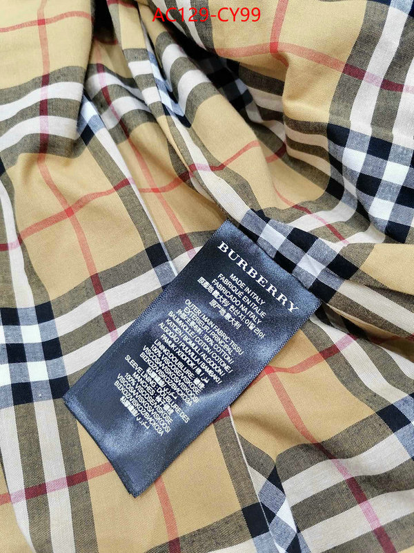 Clothing-Burberry,aaaaa+ replica designer ID: CY99,$: 129USD