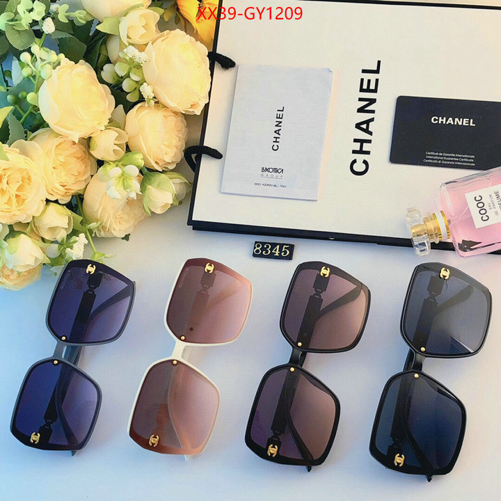 Glasses-Chanel,replica sale online ID: GY1209,$: 39USD