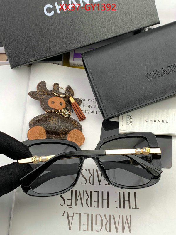 Glasses-Chanel,2023 aaaaa replica 1st copy ID: GY1392,$: 37USD
