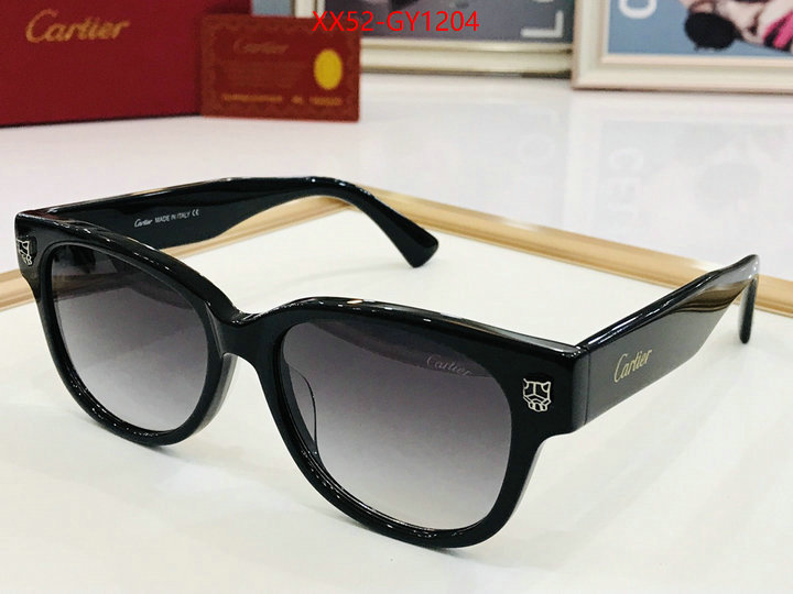 Glasses-Cartier,wholesale sale ID: GY1204,$: 52USD